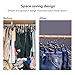 JS HANGER Pants Hangers 12 Pack Multi Heavy Duty Trousers Hangers Space Saving Skirt Hangers with 2-Adjustable Clips, Chrome + Blue
