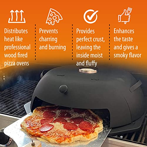 Geras Pizza Oven Outdoor for Grill Grill Top Pizza Oven Kit For