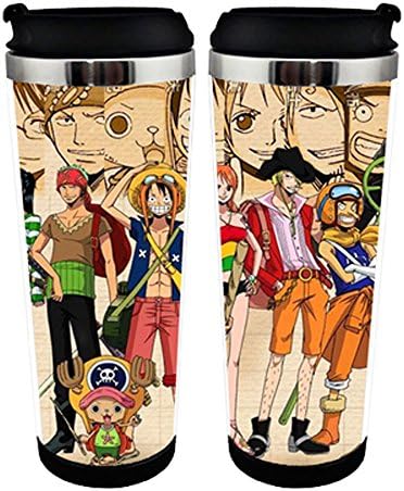 Creative Anime One Piece Tea Cup Stainless Steel Coffee Milk Mugs Cups Travel Mug (B)