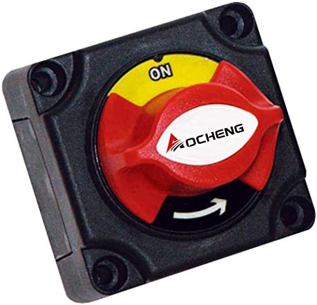 Wanheyao Contour Battery Disconnect Isolator Master Switch On Off for Marine Boat Car RV ATV Vehicles