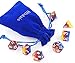 Polyhedral DND Dice Sets D&D Dice for Dungeons & Dragons Pathfinder Table Gaming Dice Collections with Bags (Burning Cloud Dice)