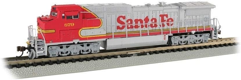Bachmann Trains 67352 GE Dash 8-40CW Sound Value Equipped Locomotive - Santa Fe #879 - N Scale, Prototypical Colors