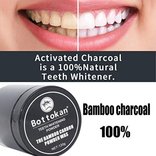 YOYORI Large Capacity Teeth Whitening Powder Carbon Coco Organic Charcoal Teeth Whitening Powder Natural Tooth Polish (A)
