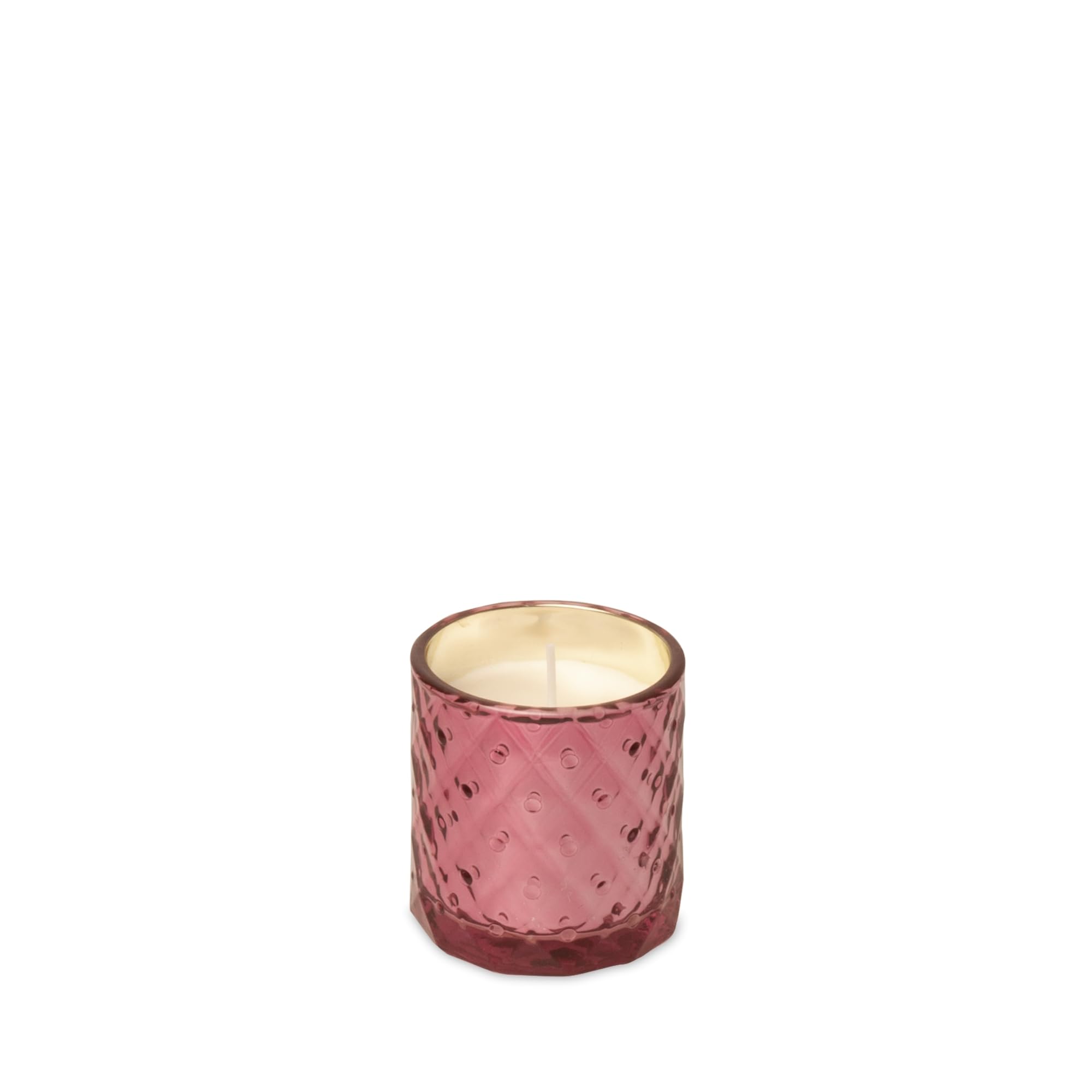 Spaas Candle in Textured Glass 25h, Rose Blush