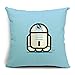 Chicozy Cotton Linen Square Cute Star Wars Characters Decorative Pillow Cover Cushon Cover for Sofa Pillow Cushion Gift Outdoor Pillowcase 17.7inch