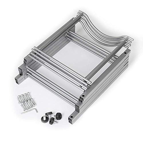 4-Tier Water Bottle Holder Cooler Jug Rack, 5 Gallon Water Bottle Storage Rack Detachable Heavy Duty Chrome Water Bottle Cabby Rack Caddy Carrier with Holder（Ship from US) - Thumbnail 6