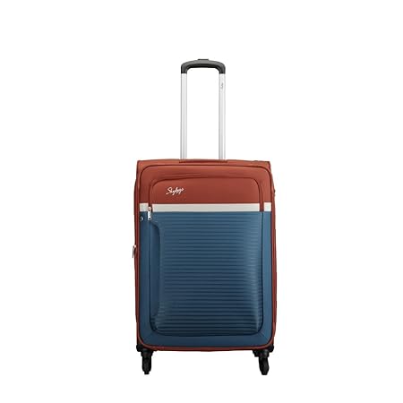 Skybags Glitz Polyester 69 cms Blue Softsided Check-in Luggage (STGLIW69DBL)