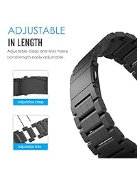 Garmin Vivoactive Acetate Watch Band, MoKo Universal Acero Inoxidable Ajustable Correa de reloj pulsera para Garmin Vivoactive Acetate Deportes GPS Smart Watch