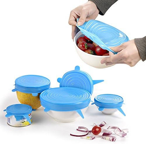 veecom Silicone Stretch Lids 6 Packs
