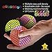 speevers Juggling Balls for Beginners and Professionals Set of 3, 14 Colors Available, 2 Layers of Net and Carry Case, Xballs Juggling Balls (Black - White, 3.9 oz)