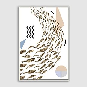 Framed Canvas Home Artwork Decoration Abstract Scenery Canvas Wall Art for Living Room, Bedroom - 16x24 inches