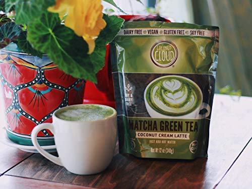 Coconut Cloud: Vegan Matcha Latte | Delicious, Lightly Sweetened. Made from Premium Japanese Grade Green Tea & Coconut Milk Powder (Dairy Free, Plant Based, Non-GMO), 21 Servings