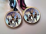 12 FORTNITE survivor MEDALS birthday party favors FORT NITE GAME OVER