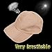 mysuntown Anti-UV Foldable & Portable Sun Hat Cap Summer Light Weight Adjustable Baseball Cap Kahki