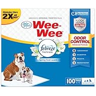Four Paws 100Count Wee-Wee Febreze Absorbent Pee Pads for Dogs - Standard Size (22