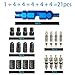 SINGARE Tire Repair Kits:1pcs Valve Core Tool+4pcs Presta Valve core, 4pcs Schrader Valve core+4pcs Bike Valve Adapter,4Pcs Fresta Valve Cap+4Pcs Schrader Valve Cap (Car Adapt)