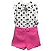 Jastore Summer Girls Clothing Sets Girl Baby Clothes Polka Dot Shirt +Pants (3T, Pink)