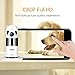 FREDI Baby Monitor WiFi Wireless Camera 1080P HD Security Camera with Two-Way Talking,Infrared Night Vision,P2P WPS Ir-Cut IP Camera Motion Detection Loop Recording(Without SD Card) (White)