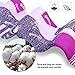 Zacro 2 Pair Ski Socks for Women - Thicken and Lengthen Outdoor Skiing Socks, Snowboard Socks for Skiing or Snowboarding, Size: US 5-7 (Purple)