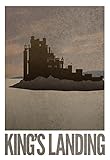 King's Landing Retro Travel Poster 13 x 19in