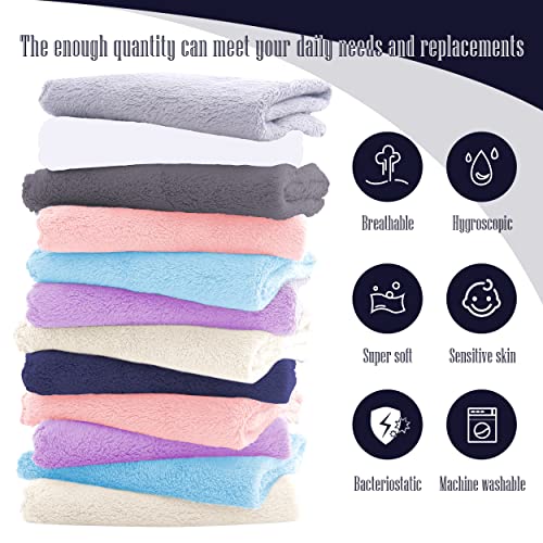 Super Soft Burp Cloths 8 Pack Thick Extra Absorbent Perfect Size