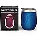 CHILLOUT LIFE 12 oz Stainless Steel Tumbler with Lid & Gift Box - Wine Tumbler Double Wall Vacuum Insulated Travel Tumbler Cup for Coffee, Wine, Cocktails, Ice Cream - Sparkle