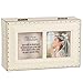 Cottage Garden First Communion God Beside You Matte Ivory Rope Trim Petite Music Box Plays Ave Maria