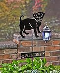 Solar Dog Breed Lantern Stake Pug