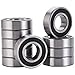 XiKe 6004-2RS Double Rubber Seal Bearings 20x42x13mm, Pre-Lubricated and Stable Performance and Cost Effective, Deep Groove Ball Bearings Pack of 10 Pcs