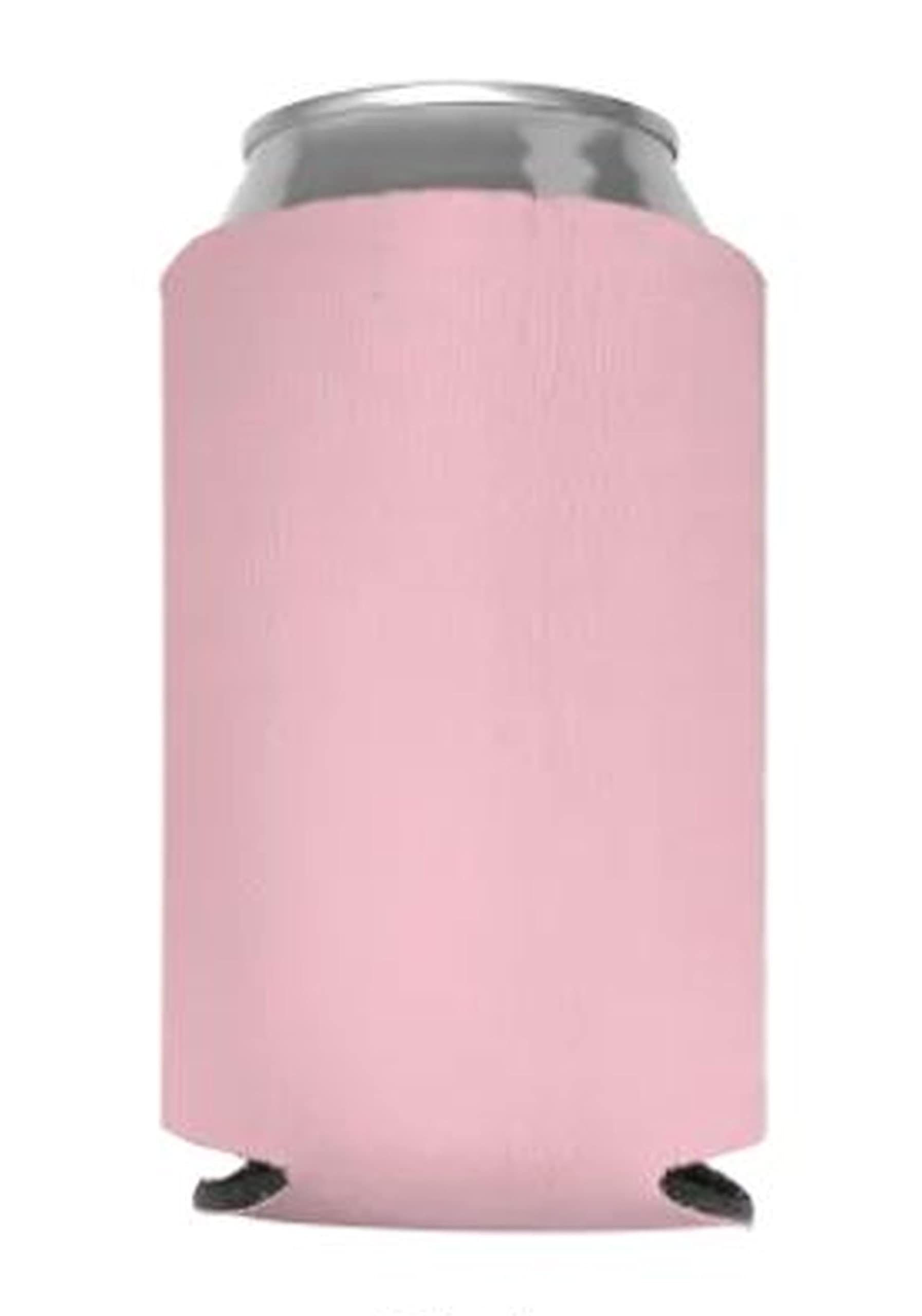 Can Cooler Sleeves Blank Poly Foam - Collapsible DIY Customizable for Parties Weddings Bulk (25, Blush)