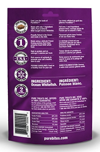 PureBites Ocean Whitefish for Cats, 0.70oz / 20 g- Value Size