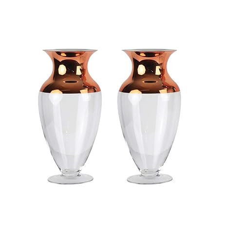 Jjxzm Glass Flowers Vase Very Large Clear Glass Tall Floor