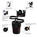 Xultrashine Car Cup Holder, 5 in 1 Multi-Functional Holds Mugs Organizer,Adjustable Car Cup Holder with Drink Phone Holder and Little Stuff Storage Cup, Black.