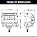 OFFROADTOWN LED Pods, 7inch 72W LED Work Light CREE Driving Light Spot Beam Off Road Fog Lights Waterproof LED Cubes for Trucks ATV UTV SUV Boat Lamp