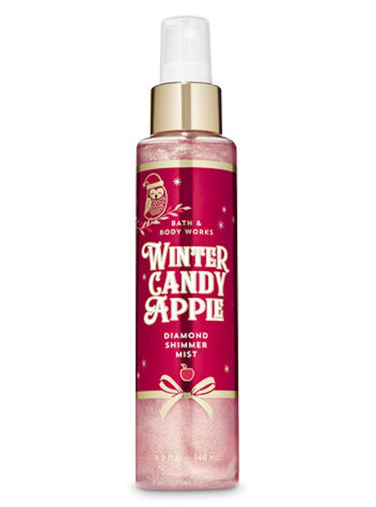 Bath and Body Works Diamond Shimmer Mist - 4.9 fl oz Full Size - Winter Candy Apple