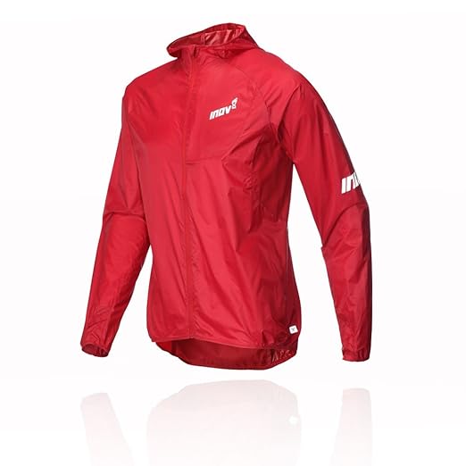 Inov8 at/C Windshell Full Zip Running Jacket Large Red Amazon.co.uk