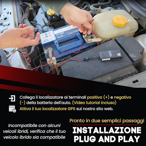 SafeTag Volt Real Time GPS Tracker Device - Van, Motorbike, Caravan, Motorhome, Tractor, Coach & Car Tracker - 9-48V, Self-Install Including SIM & Data, 7 Day Free Trial, UK Company
