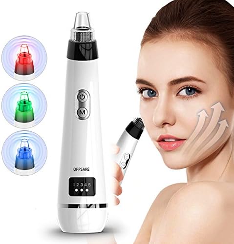 Electric Blackhead Remover, OPPSARE IPL Comedo Remover Pore Vacuum Suction Facial Acne Cleaner Tool for Facial Skin Treatment
