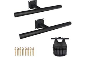 Mibcocny 2 Pack Weight Vest Hanger Wall Mount, Heavy Duty Police Gear Rack, Body Armor Hanger, Tactical Plate Carrier Accesso
