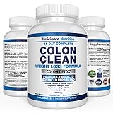 #1 Colon Cleanse 15 Days Quick Detox Formula with Probiotic - Triple Action Weight Loss, Flush Toxins & Bowel Waste, Increase Energy - USA Organic Herbal Supplement - 100% Safe and All Natural