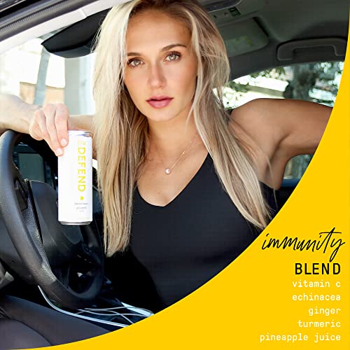 Tru Defend Immunity Support Vitamin Drinks (12Pack) Turmeric Ginger