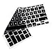 HDE Protective Silicone Keyboard Cover Skin for MacBook Air 11.6 (Model 1370 and A1465), Black