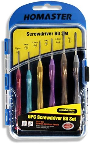 6pc Premium-Quality Micro Precision Screwdriver Set Eyeglasses Watches Electronics Aluminum Handle