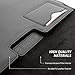 MacBook Air 11 Sleeve, Snugg - Black Leather Sleeve Case Protective Cover for MacBook Air 11