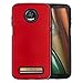 Moto Z3 Case,Moto Z3 Play Case,SENON Slim-fit Shockproof Anti-Scratch Anti-Fingerprint Protective Case Cover for Motorola Moto Z Play 3nd Gen 2018,Red