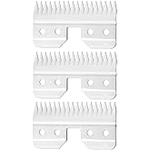 WAHFOX 3pcs Fast Feed Ceramic Blades for Oster Fast Feed Clipper Oster A5 Fast Feed Ceramic Blades Fast Feed Replacement Blade A5 Replacement Blade (3PCS)