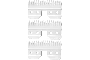 WAHFOX 3pcs Fast Feed Ceramic Blades for Oster Fast Feed Clipper Oster A5 Fast Feed Ceramic Blades Fast Feed Replacement Blade A5 Replacement Blade (3PCS)