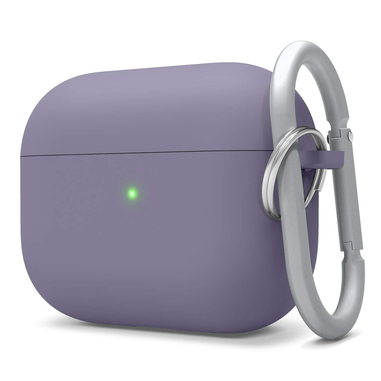 elago Liquid Hybrid Silicone Case with Keychain Designed for Apple AirPods Pro Case - Triple Layer Structure : Shockproof Protection, Premium Silicone Cover (Lavender Grey)