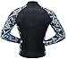 NatyFly Wetsuit Jacket Long Sleeve Neoprene Wetsuits Top For Men/Women (Blue-Neoprene, 3X-Large)