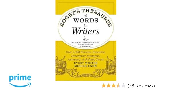 Amazon Com Roget S Thesaurus Of Words For Writers Over 2 300